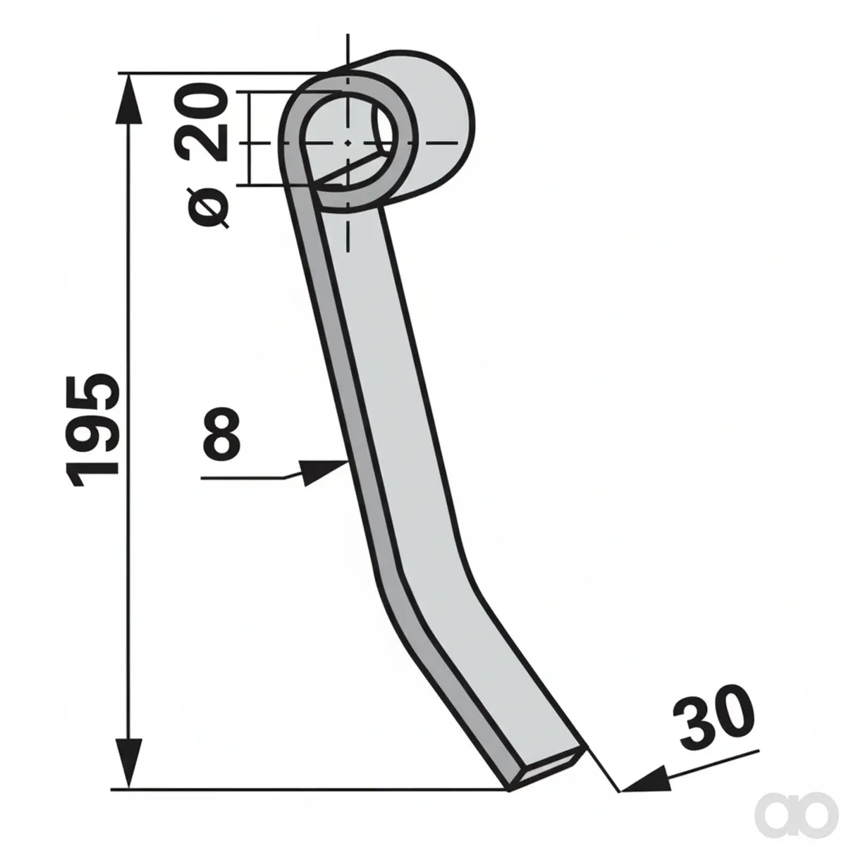 Prillinger-00530534 - Flail Knife Instead Of Kv (00530534)