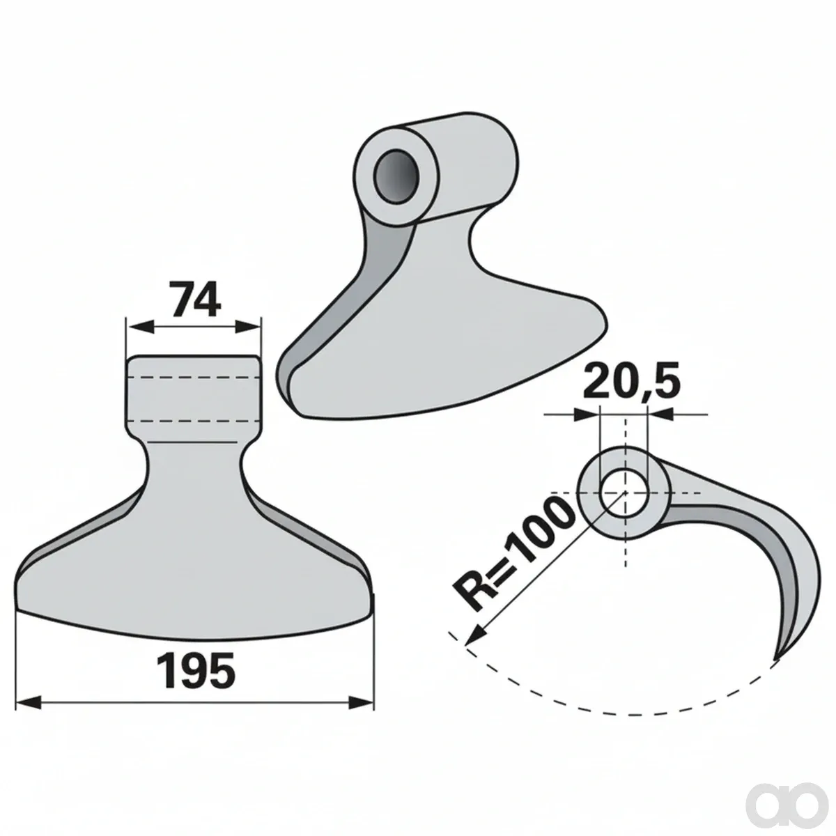 Prillinger-00530574 - Striking hammer instead of Perf (00530574)