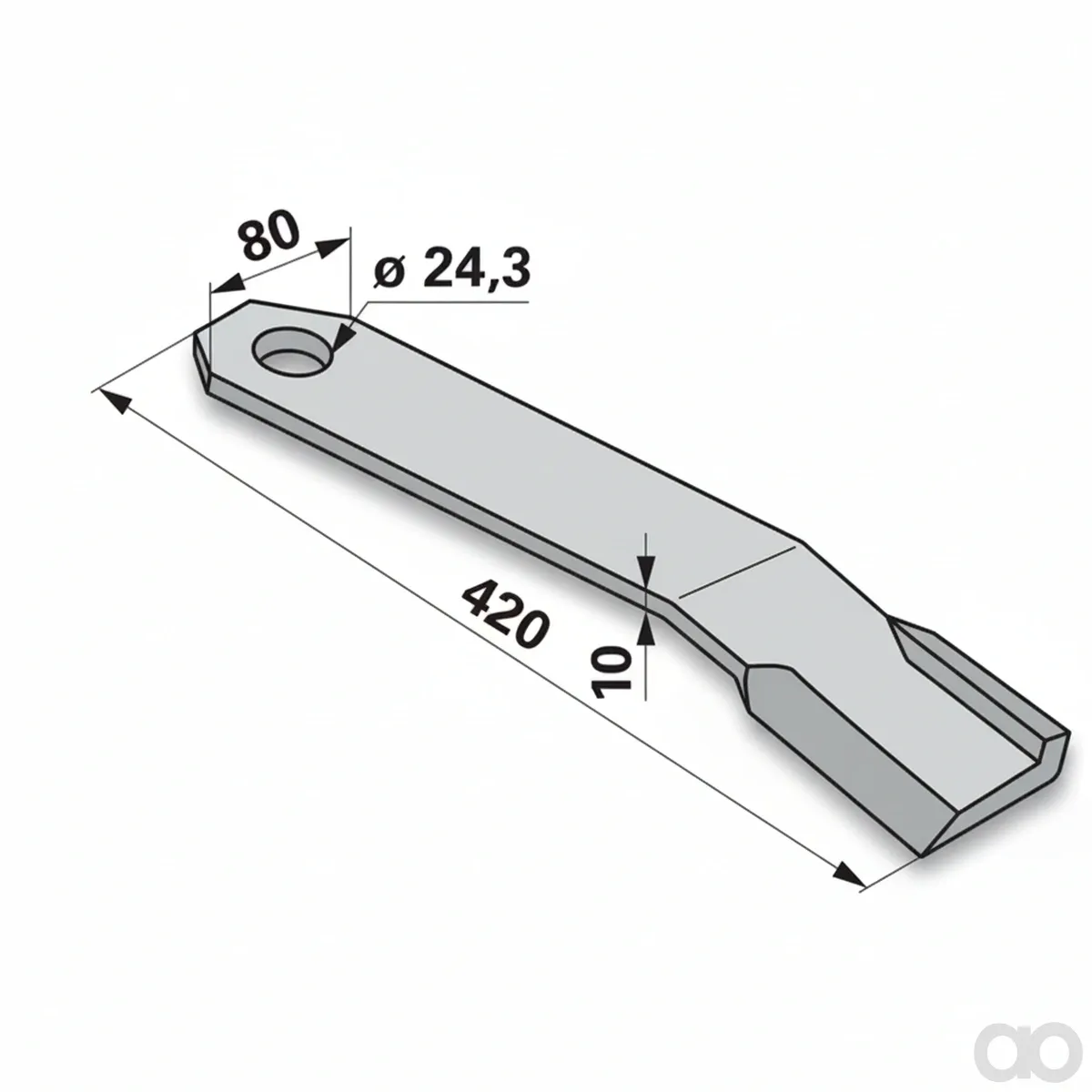 Prillinger-00530697 - Flail knife right instead (00530697)