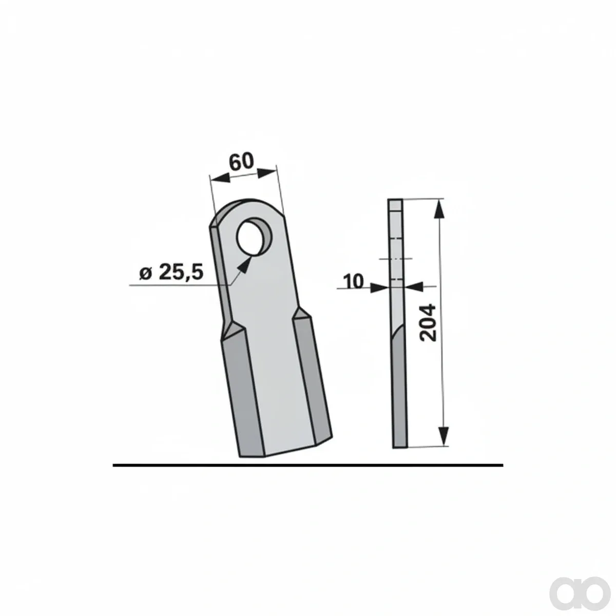 Prillinger-00530941 - Flail knife Kuhn 6060002 (00530941)