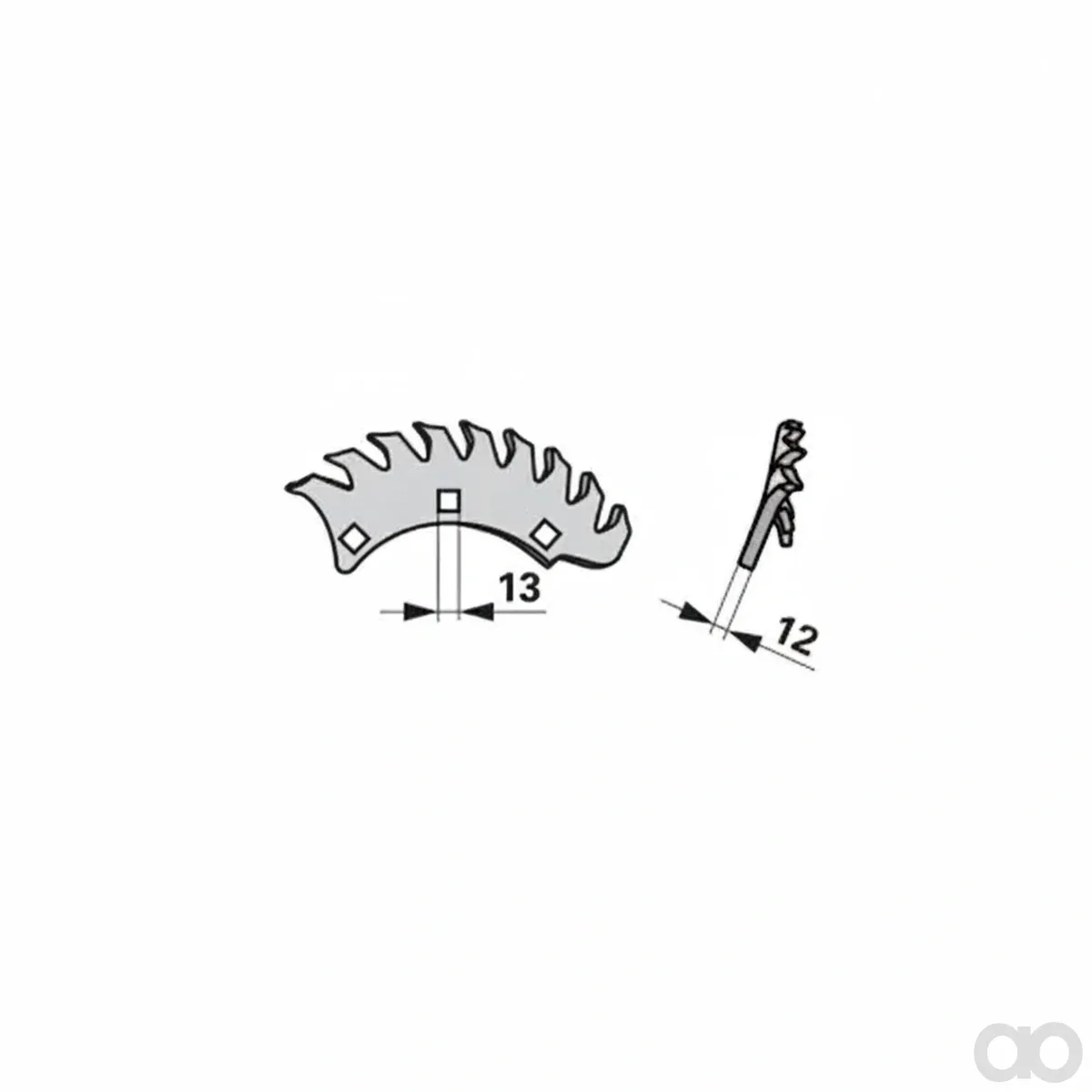 Prillinger-00531107 - Flail segment 12Mm (00531107)