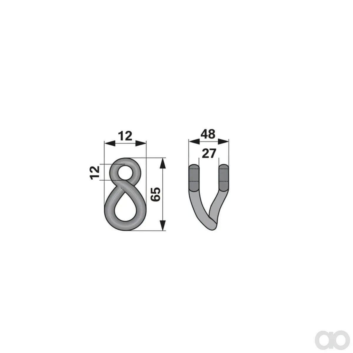 Prillinger-00531140 - Shackle 48X11 L=65 Lo 12.5 (00531140)