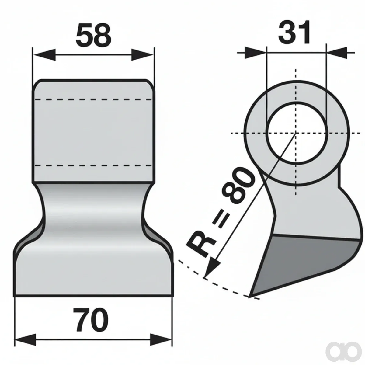 Prillinger-00531203 - Striking hammer instead of Agri (00531203)