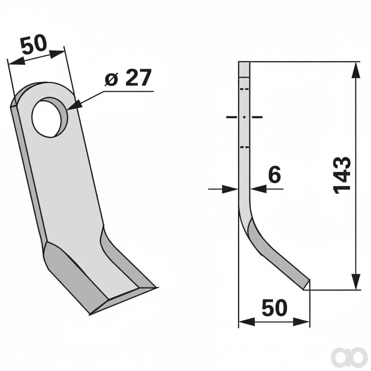 Prillinger-00531293 - Y-knife replacement for Connel 7 (00531293)