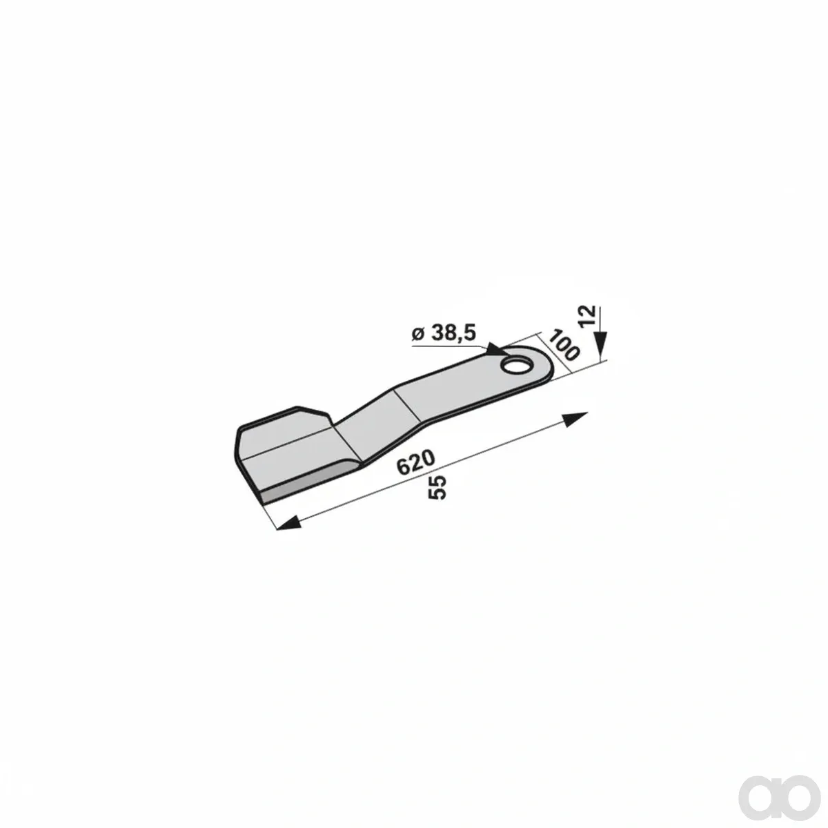 Prillinger-00531405 - Flail knife left replacement (00531405)