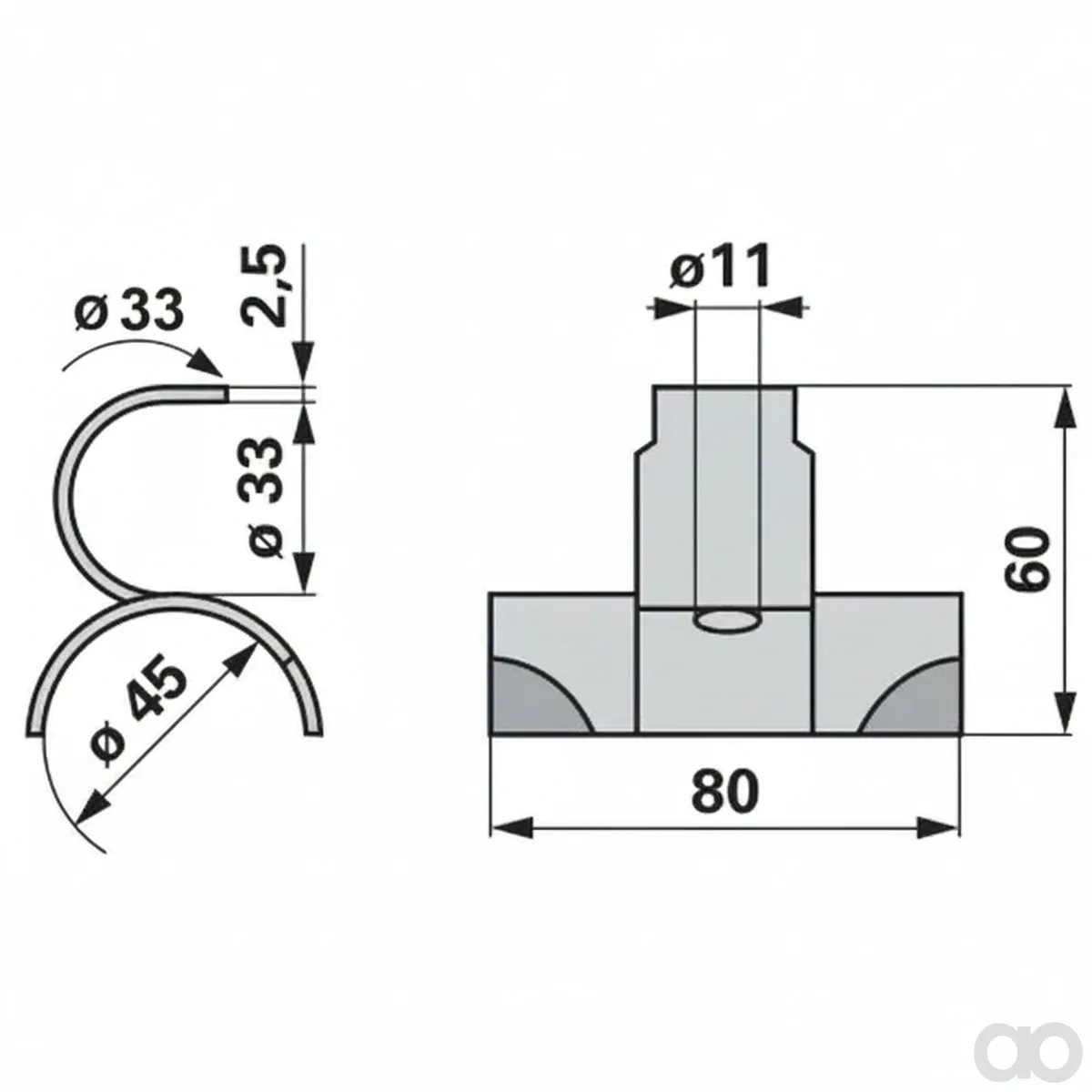 Prillinger-00540255 - Tine holder instead of Welg (00540255)