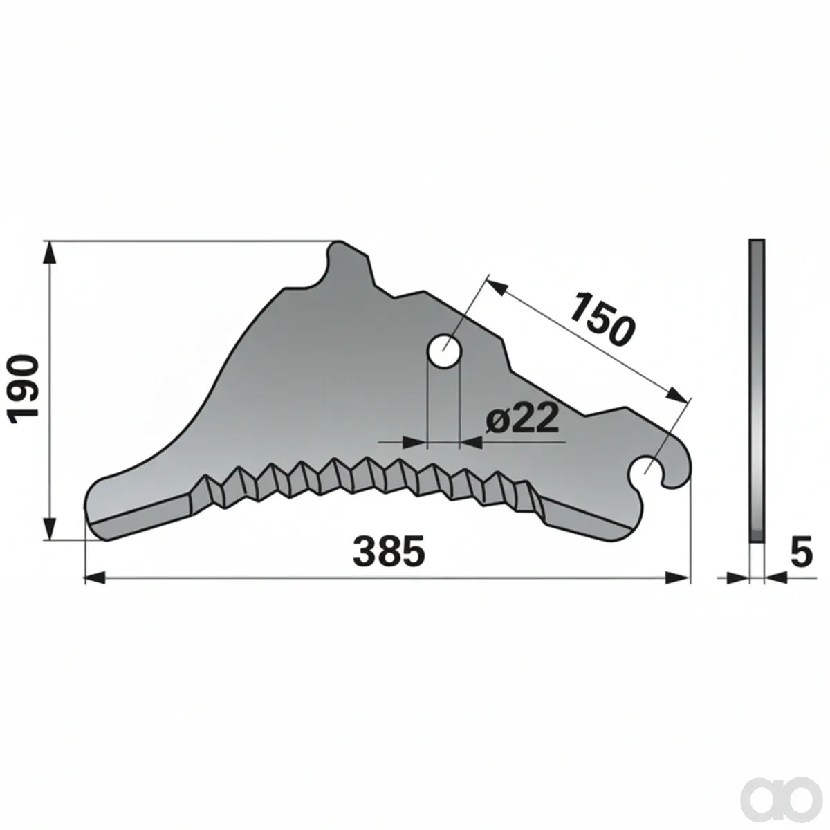 Prillinger-00540610 - Press knife instead of Joh (00540610)