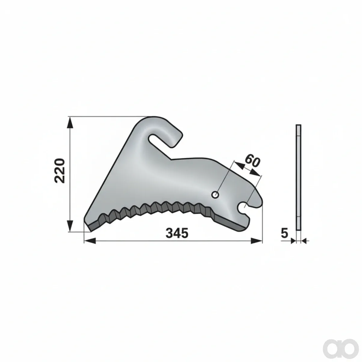 Prillinger-00540631 - Press knife instead of Wel (00540631)
