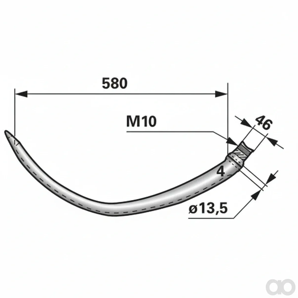 Prillinger-00541151 - Binding needle instead of Bautz (00541151)