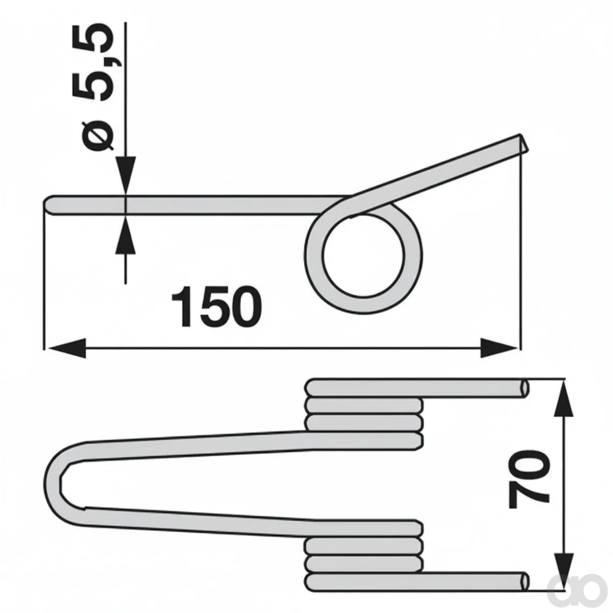 Prillinger-00543172 - Leg spring instead of Deutz (00543172)