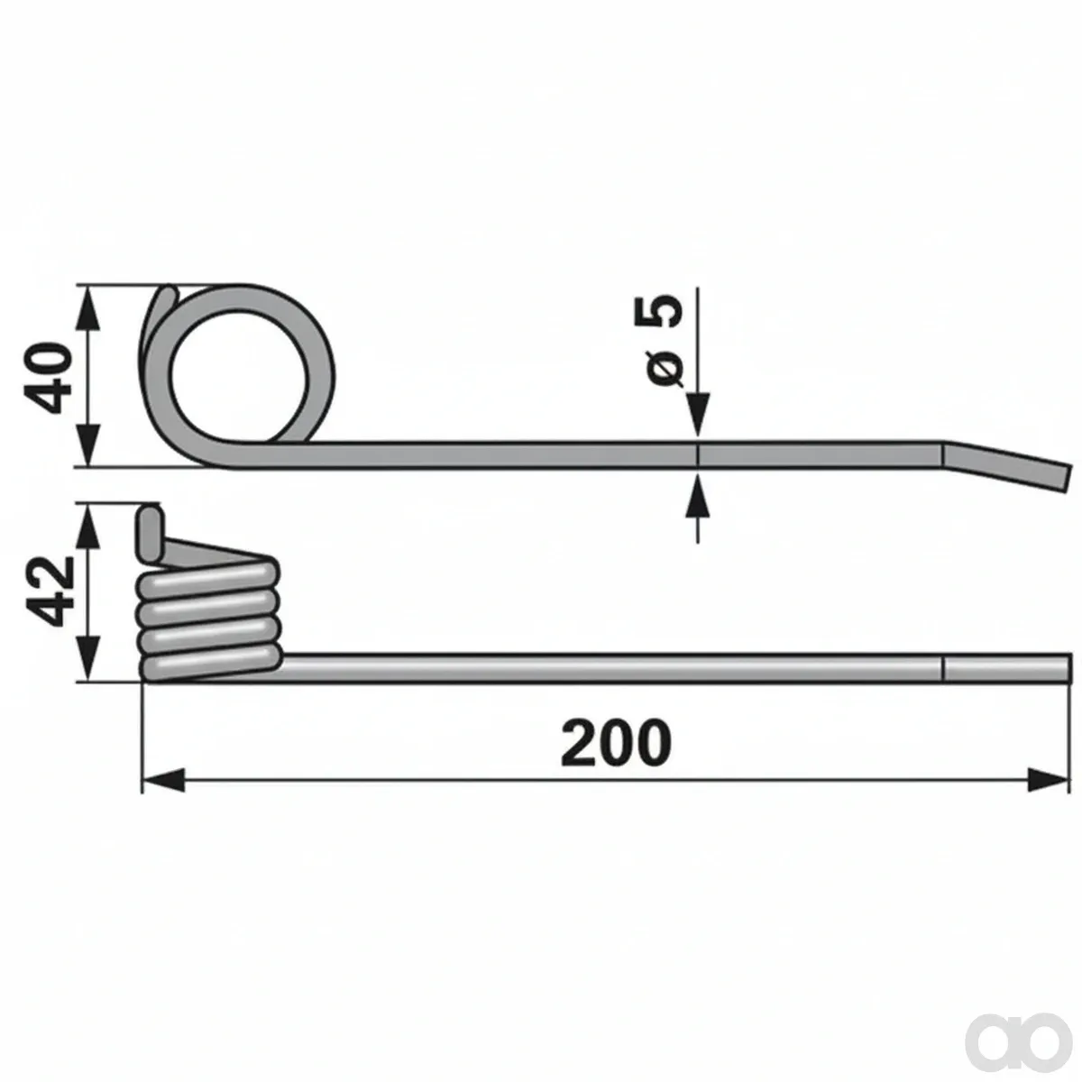 Prillinger-00543402 - Pickup tine instead of Cla (00543402)