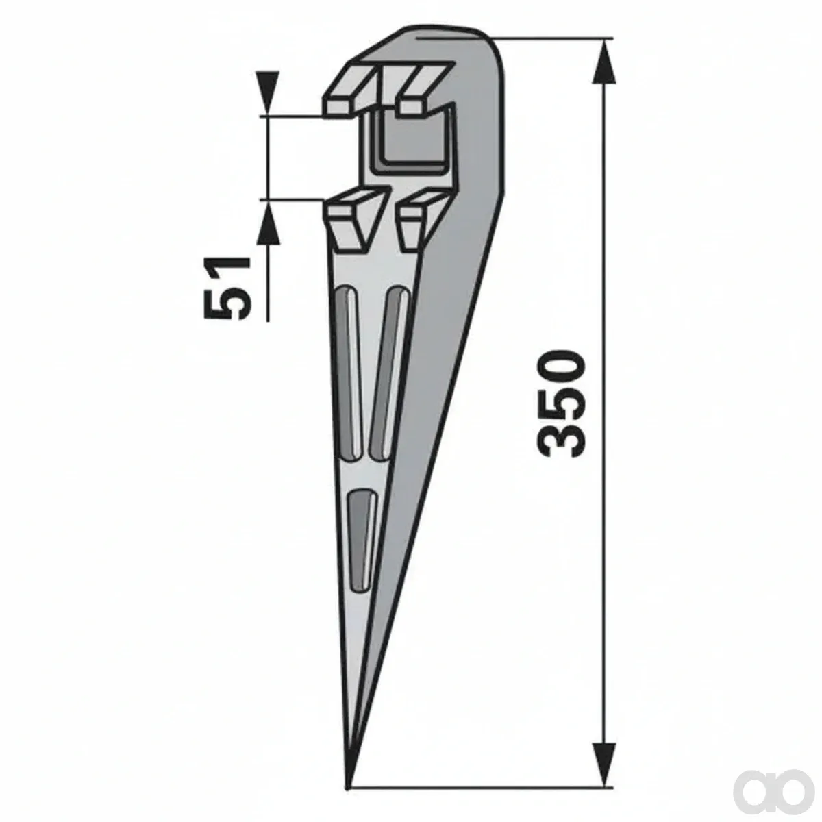 Prillinger-00545171 - Fork right Alu Instead Of (00545171)