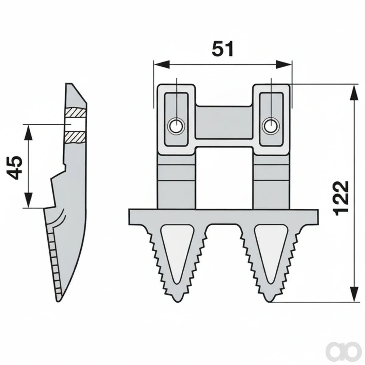 Prillinger-00604211 - Double Mulching Finger Instead Of (00604211)