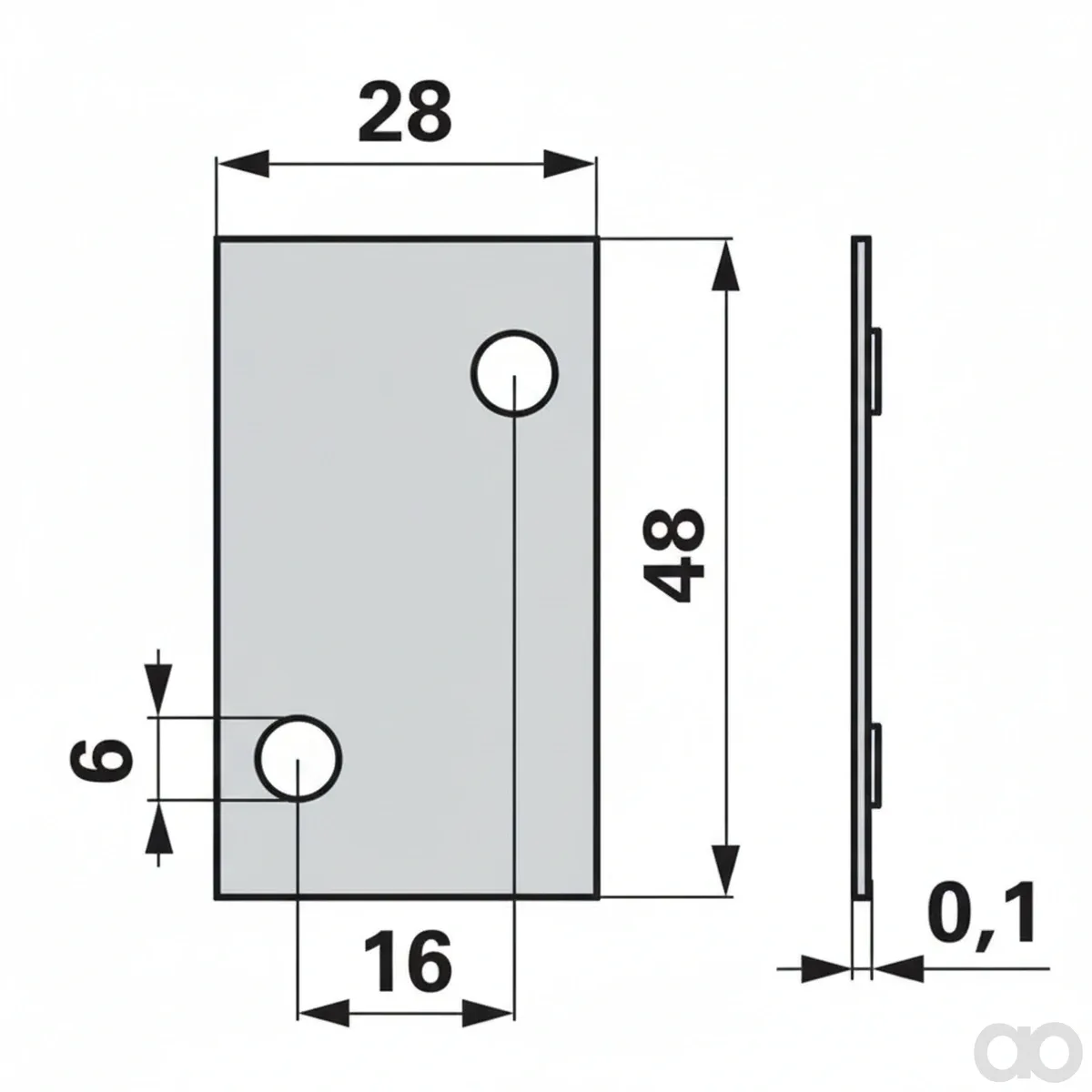 Prillinger-00606274 - Adjusting plate 0.1 mm instead of (00606274)