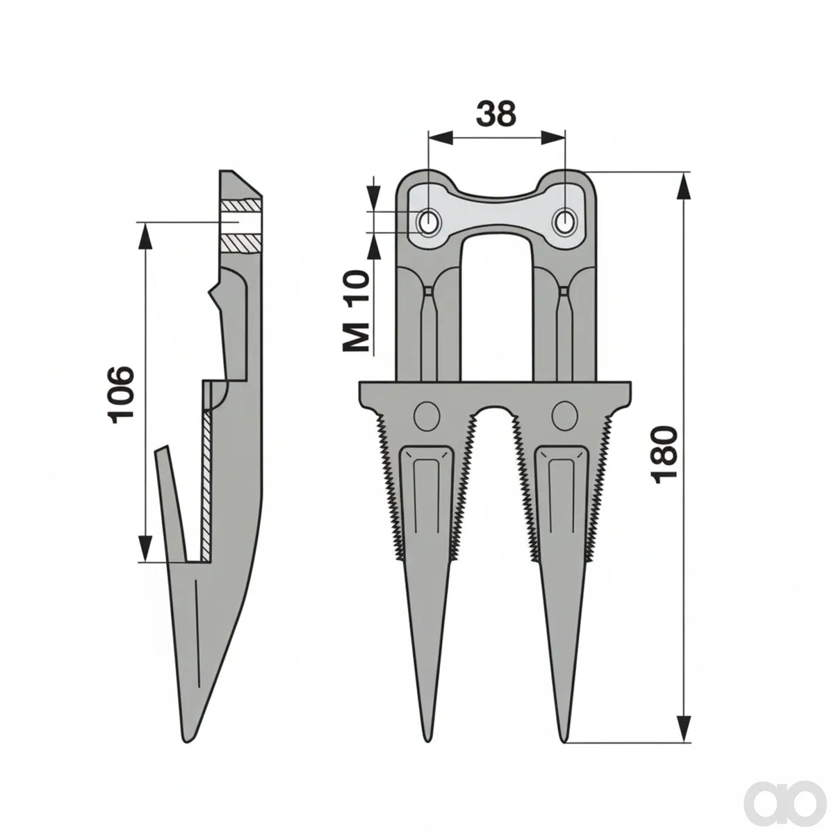 Prillinger-00606793 - Double Finger A41 Deep Cut (00606793)