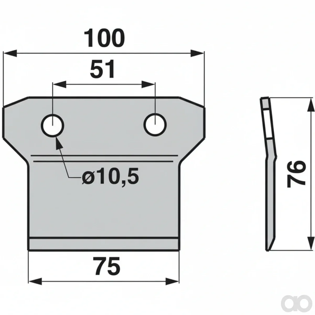 Prillinger-00616125 - Knife holder instead of Aebi (00616125)