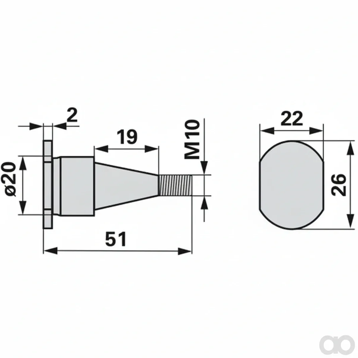 Prillinger-00616418 - Guide cylinder instead of (00616418)