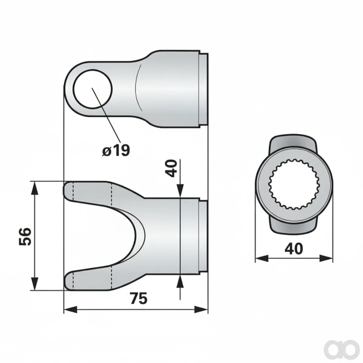 Prillinger-00629511 - Attachment Fork 24 Keyways On (00629511)