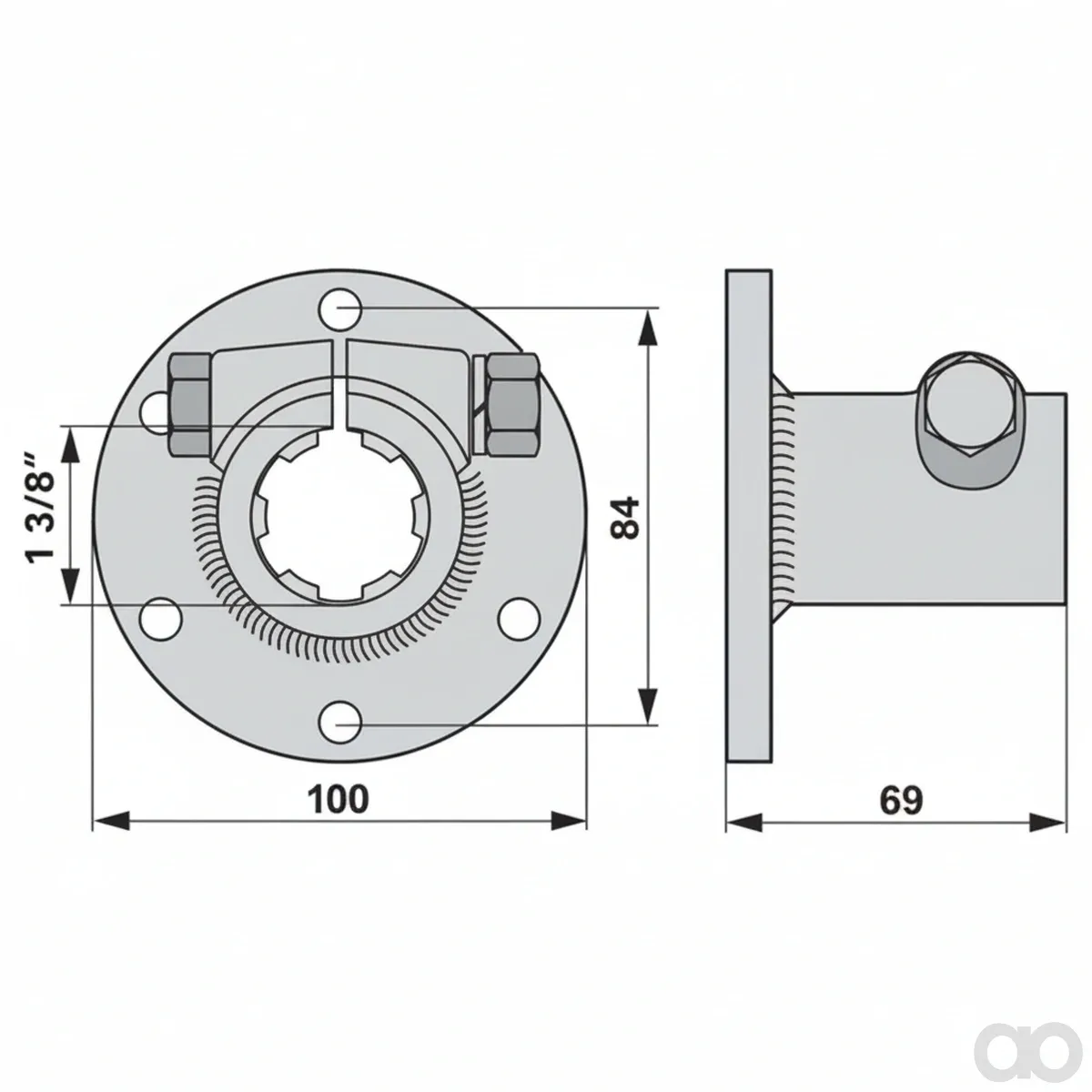 Prillinger-00629545 - Attachment Flange For Screwing, (00629545)