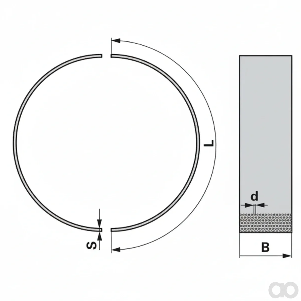 Prillinger-00670522 - Sieve Segment 665x102x3 Hole 3.5 mm (00670522)