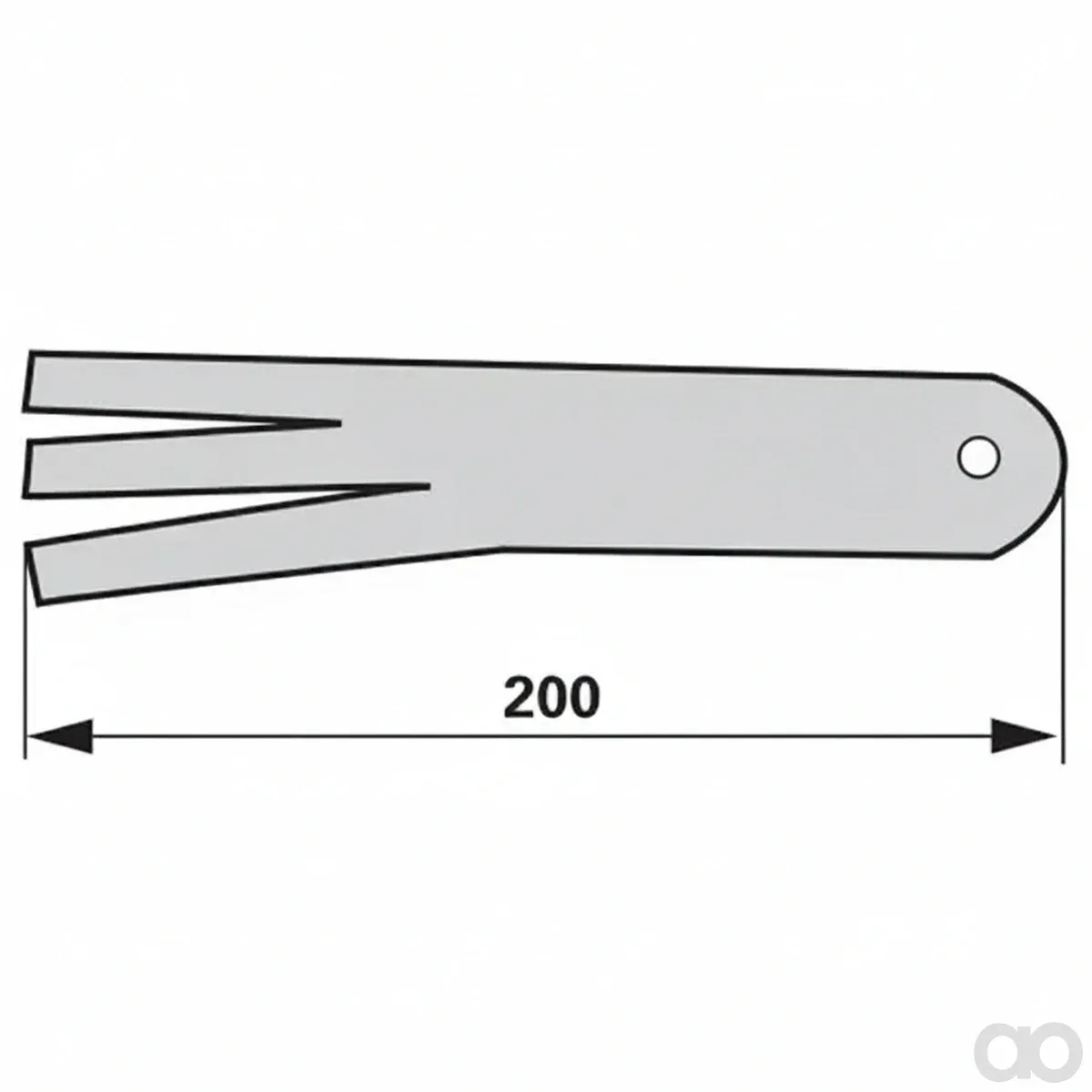 Prillinger-00690109 - Beater Instead of 200x35x13 mm (00690109)