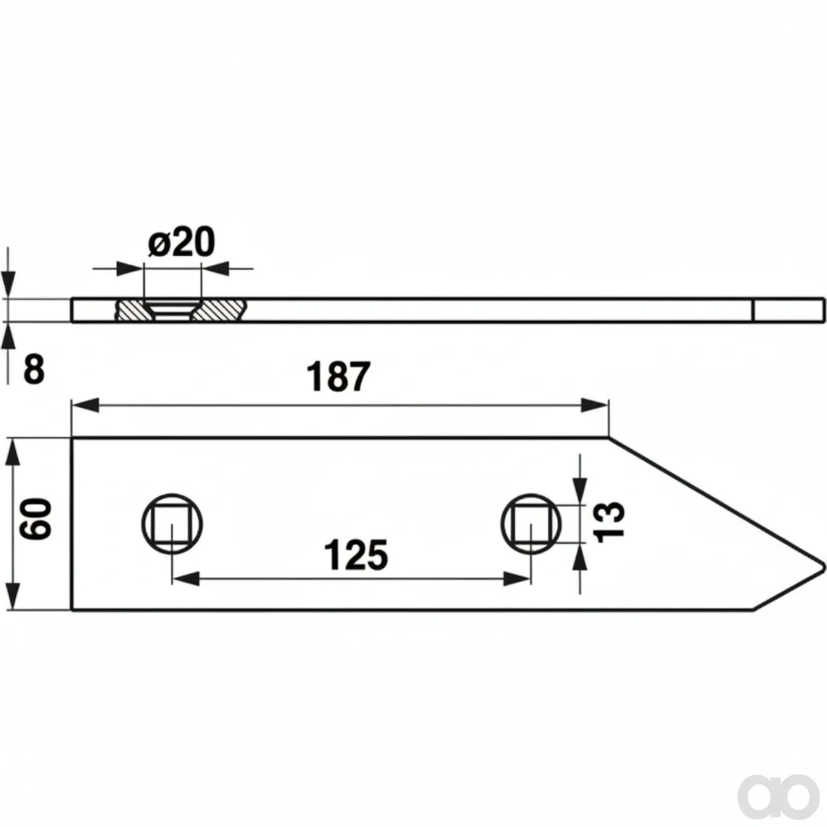 Prillinger-00690165 - Attachment Left for Universal Plow (00690165)