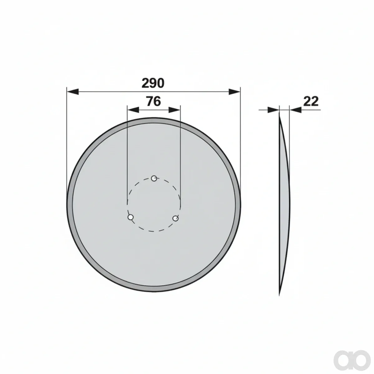 Prillinger-00690178 - Plow Disc Instead of Braun 91 (00690178)
