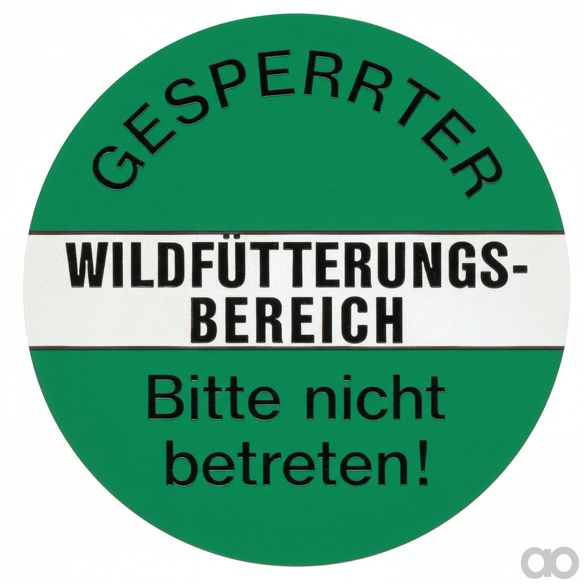 Prillinger-00768460 - Warning sign blocked wildlife feeding (00768460)