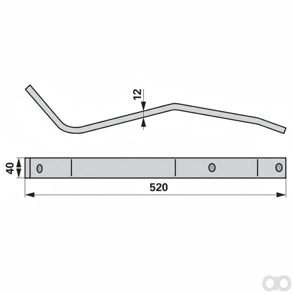 Prillinger-20123755 - Small tine arm, Fella 123755 (20123755)