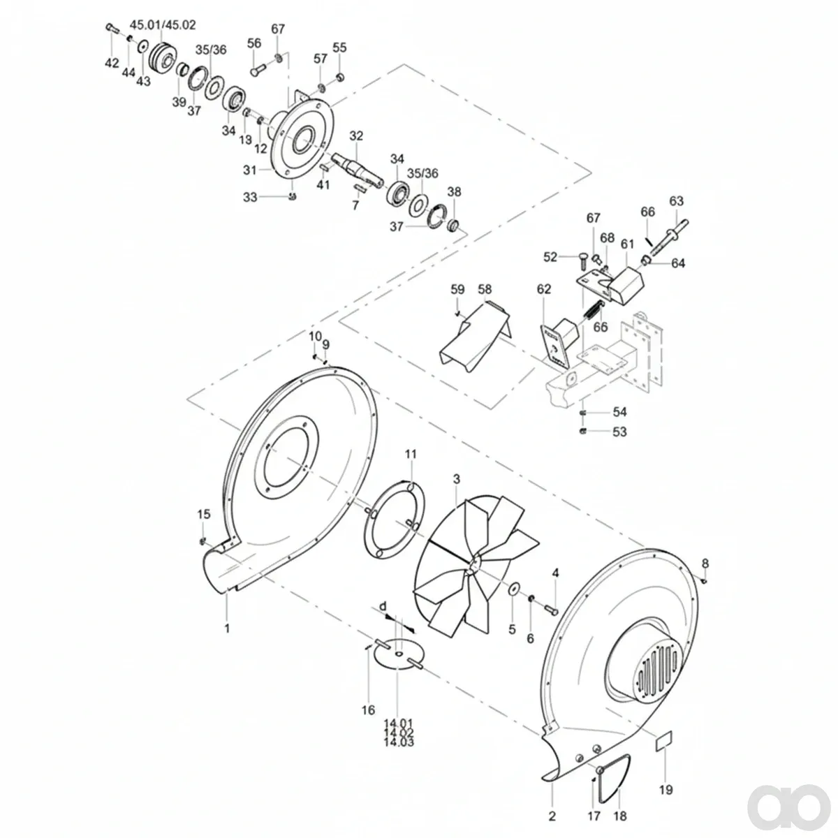 Rabe - 90013230 - Fan Housing