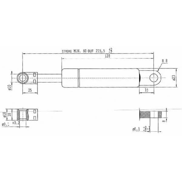 Stabilus - 044016 - Gas Spring