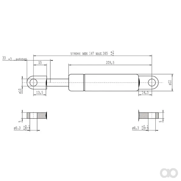 Stabilus - 094994 - Gas Spring