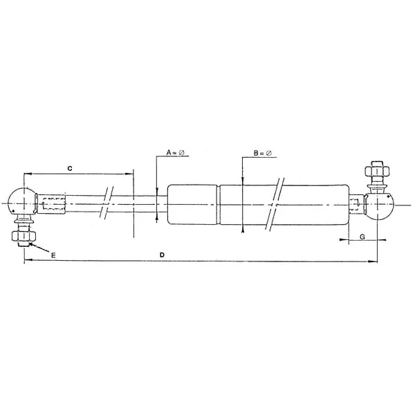 Stabilus - 2368LF - Gas Spring