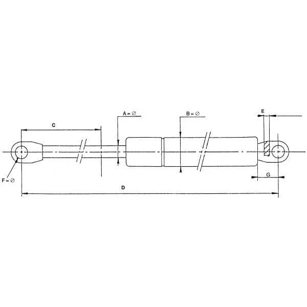 Stabilus - 7778GF - Gas Spring