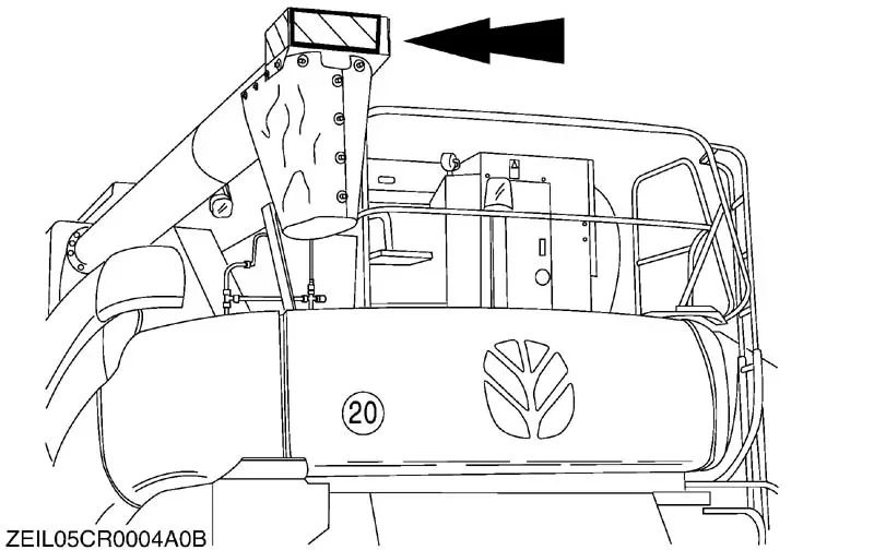 New Holland - 84111461 - Reflector Kit for Unloading Auger Tube