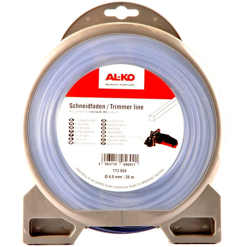 Al Ko - 113504 - Trimmer Line for Brushcutter / Grass Trimmer Square 4.0 mm 25 mm
