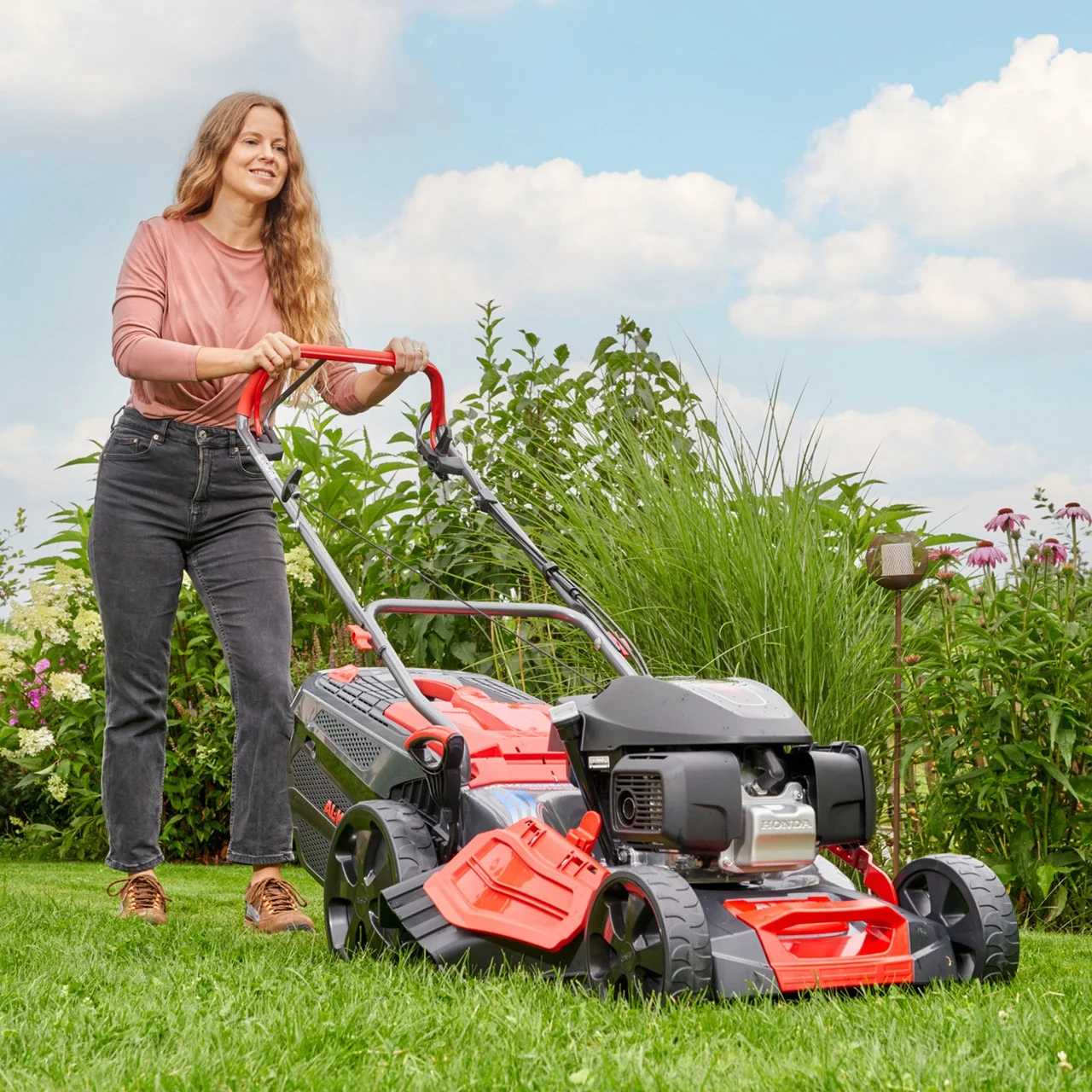 Al Ko - 123060 - Petrol Lawn Mower with Drive 474 SP-H Premium