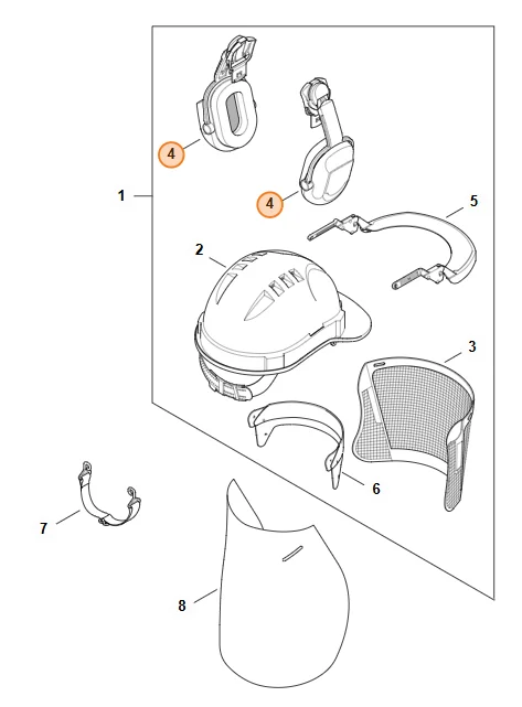 STIHL - 0000-889-9019 - Protezioni auricolari