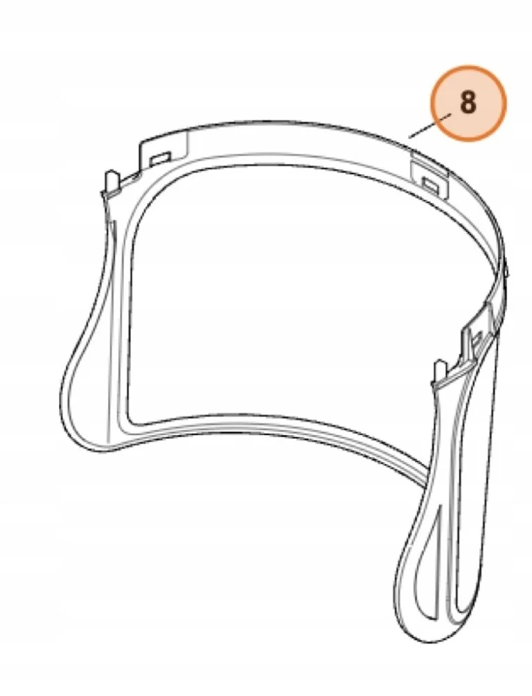 STIHL - 0000-889-9027 - Plastic Visor for GPC28
