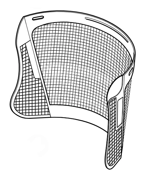 STIHL - 0000-889-9028 - Visiera, griglia in nylon nero