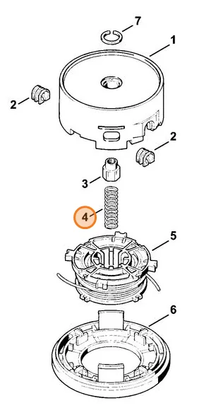 Stihl - 0000-997-1601 - Compression Spring