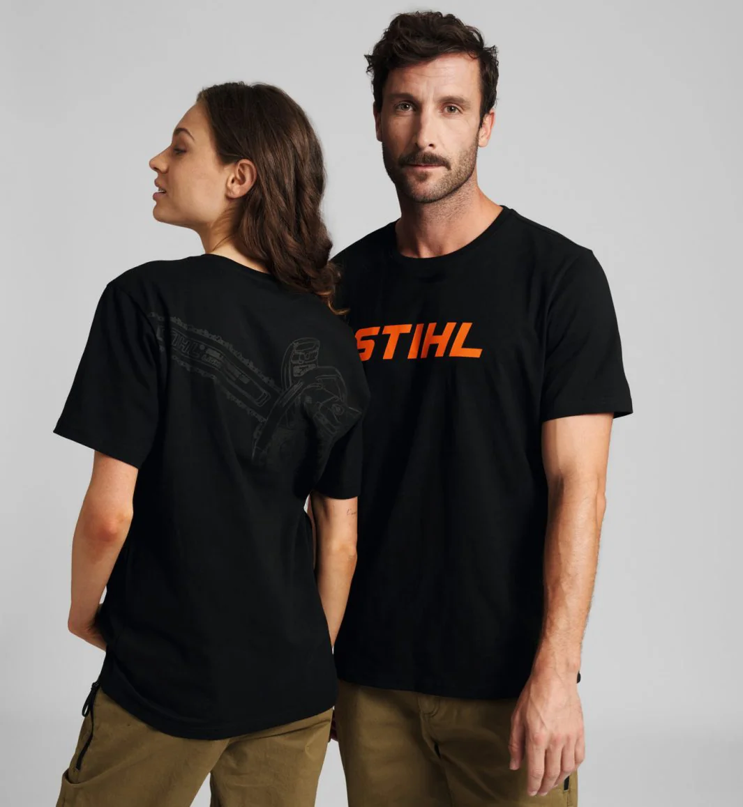 STIHL - 0421-300-8056 - T-Shirt with Chainsaw MS 500i Black L