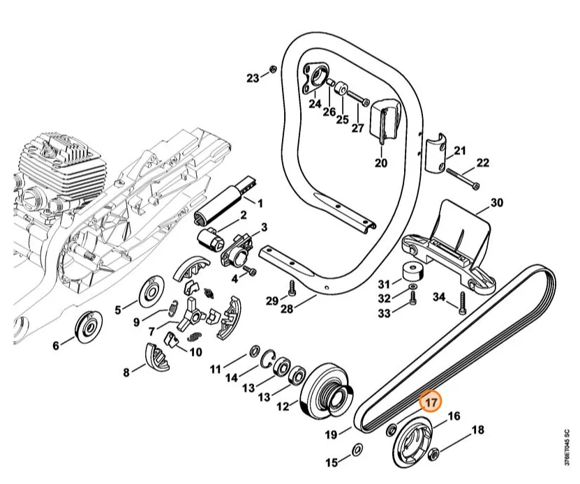 Stihl - 4224-195-0200 - Centering Sleeve