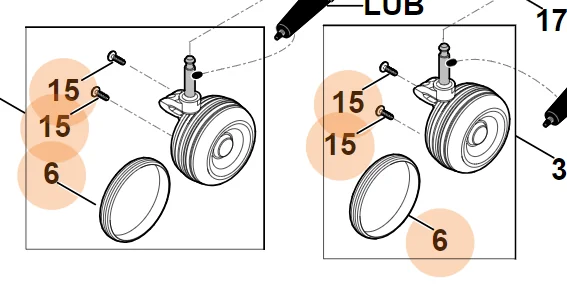 Stihl - 6301-700-0411 - Wheel