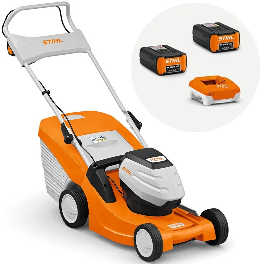 STIHL - 6338-200-0084 - Cordless Lawn Mower RMA 443 C with 2x Battery and Charger