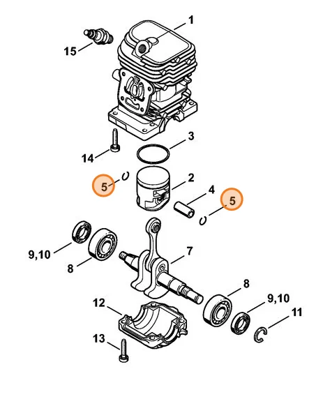 Stihl - 9463-650-1000 - Expanding Retaining Ring 10