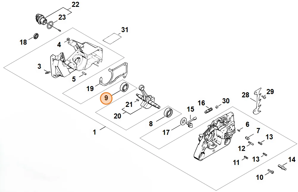 Stihl - 9503-003-0320 - Rolling Bearing 16002