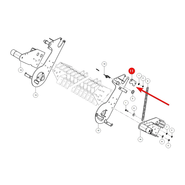 AGCO - 1257-52-26-58 - Massey Ferguson Lely Locking Plate