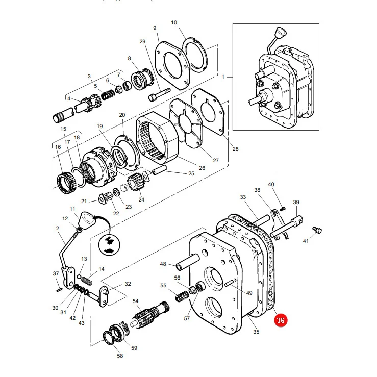 AGCO - 1687785M4 - Massey Ferguson  Gearbox Gasket