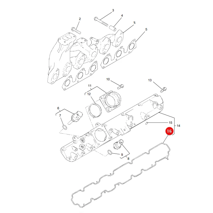 AGCO - 4226380M1 - Exhaust System Gasket Massey Ferguson